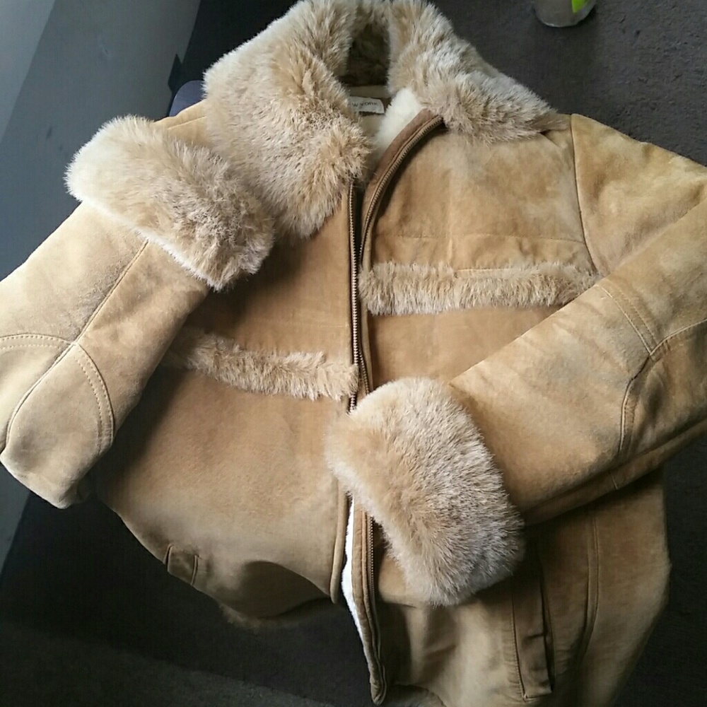 Vintage Jones New York Sport Leather Coat